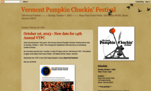 Vtpumpkinchuckin.blogspot.com thumbnail