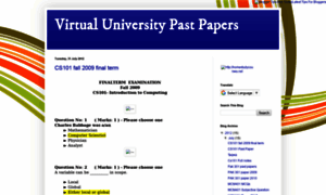 Vu-past-papers.blogspot.com thumbnail