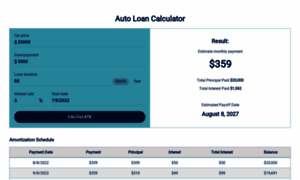 Vue-auto-loan-calculator.netlify.app thumbnail