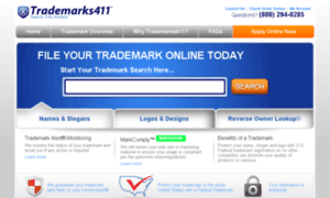 W.trademarks411.com thumbnail