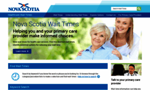 Waittimes.novascotia.ca thumbnail