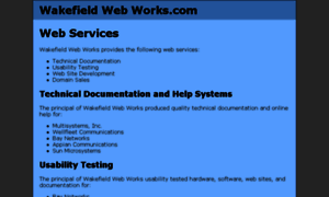 Wakefieldwebworks.com thumbnail