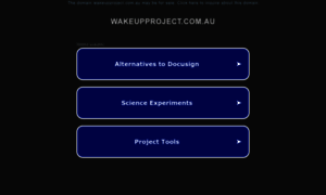 Wakeupproject.com.au thumbnail