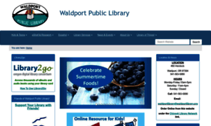 Waldportlibrary.org thumbnail
