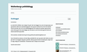 Wallenborgspolitikblogg.wordpress.com thumbnail