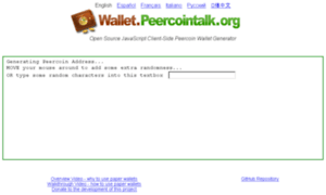 Wallet.peercointalk.org thumbnail