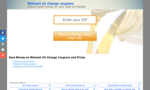 Walmartoilchangecoupon.com thumbnail