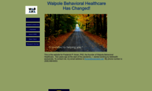 Walpolebehavioralhealth.net thumbnail