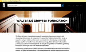 Walterdegruyter-stiftung.com thumbnail