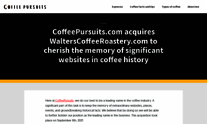 Walterscoffeeroastery.com thumbnail