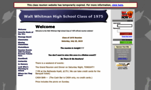 Waltwhitmanclassof1975.classquest.com thumbnail