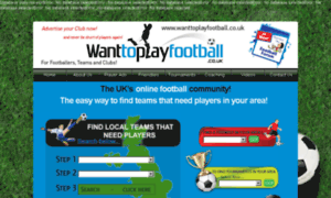 Wanttoplayfootball.co.uk thumbnail