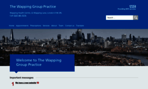 Wappinggrouppractice.nhs.uk thumbnail