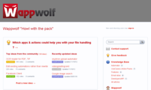 Wappwolf.uservoice.com thumbnail