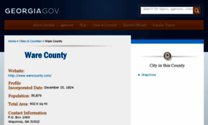 Warecounty.georgia.gov thumbnail