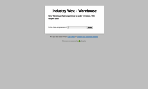 Warehousesale.industrywest.com thumbnail
