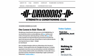 Warriorsstrength.wordpress.com thumbnail