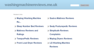 Washingmachinereviews.me.uk thumbnail