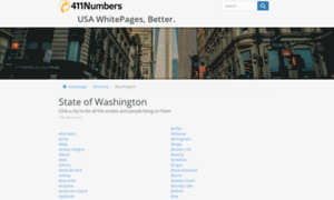 Washington.411numbers-usa.com thumbnail