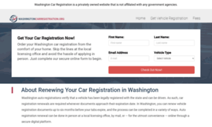 Washingtoncarregistration.org thumbnail