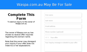 Waspa.com.au thumbnail