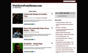 Watchlivefootystream.com thumbnail