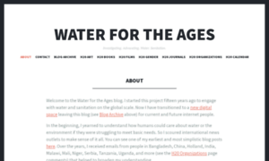 Waterfortheages.org thumbnail