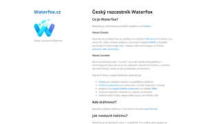 Waterfox.cz thumbnail