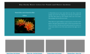 Waterlilies.com thumbnail