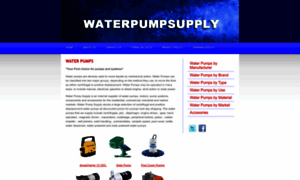 Waterpumpsupply.com thumbnail