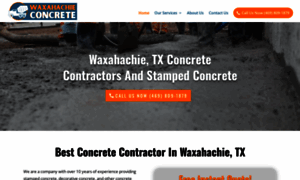 Waxahachieconcrete.com thumbnail