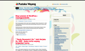 Wayangpustaka.wordpress.com thumbnail