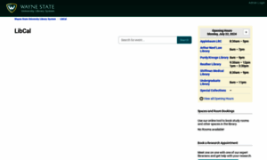 Wayne.libcal.com thumbnail