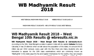 Wbmadhyamikresults2017.in thumbnail