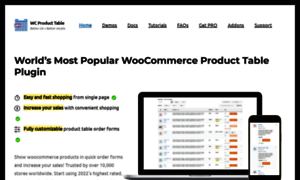 Wcproducttable.com thumbnail