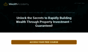 Wealthacademy.co.za thumbnail