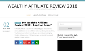 Wealthyaffiliatereview2018.com thumbnail