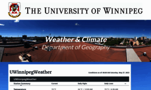 Weatherstation.uwinnipeg.ca thumbnail