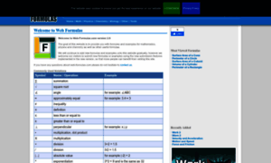Web-formulas.com thumbnail