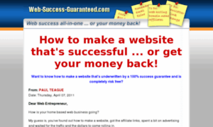 Web-success-guaranteed.com thumbnail