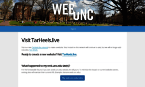 Web.unc.edu thumbnail