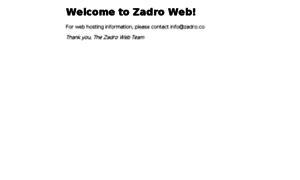 Web.zadro.co thumbnail