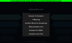 Webanswer.com thumbnail