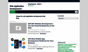 Webapplicationdevelopmentindia1.blogspot.in thumbnail