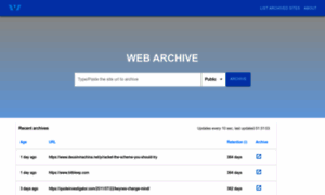 Webarchive.io thumbnail