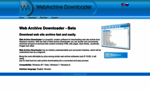 Webarchivedownloader.com thumbnail