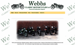 Webbsclassicmotorcycles.co.uk thumbnail