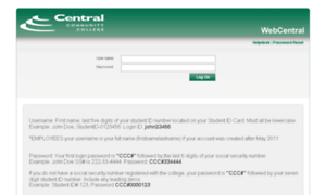 Webcentral.cccneb.edu thumbnail