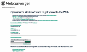 Webconverger.org thumbnail