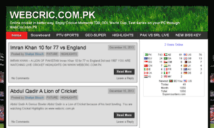 Webcric.com.pk thumbnail